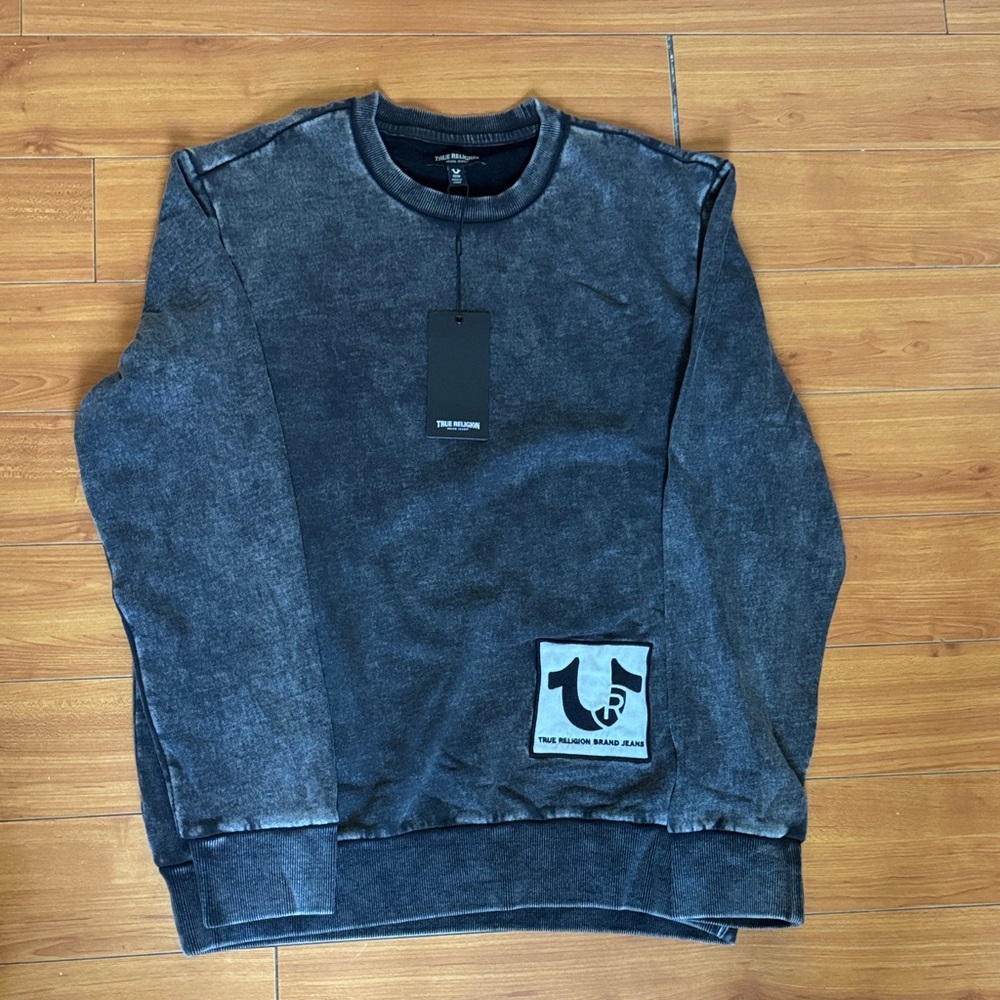 True Religion Charcoal Crewneck Sweater